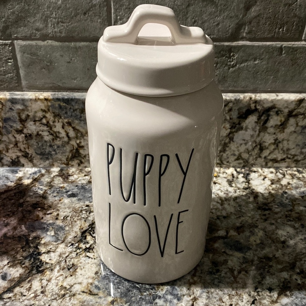 Rae Dunn Puppy Love canister